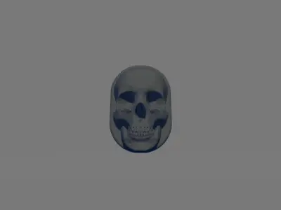 Antenna cover for Harley Davidson - Head skull 3D print model