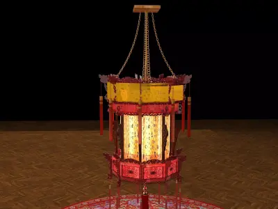 Chinese palace lantern   3D model shop