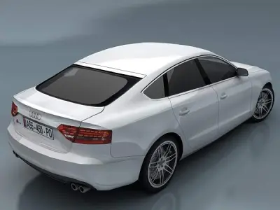 Audi S5 Sportback Low-poly 3D model