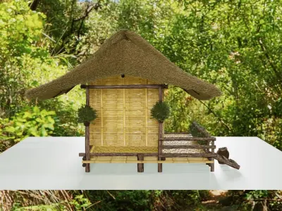 Thai hut 3d model Free 3D model