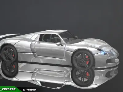 Lowpoly Hennessey Venom GT Racing Car 3D Model Low-poly 3D model