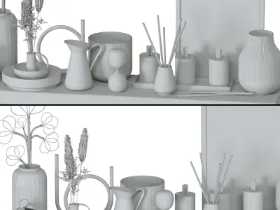 IKEA Decorative set 01 3D model