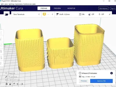 pot plant succulent 15 3D print model