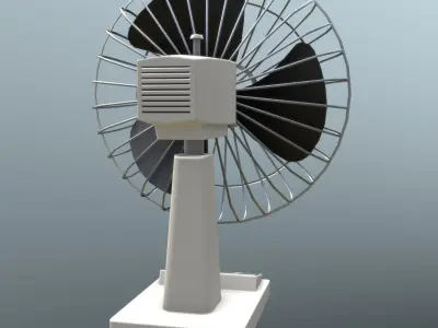 Retro Fan - Clean and Old 3D Model Collection