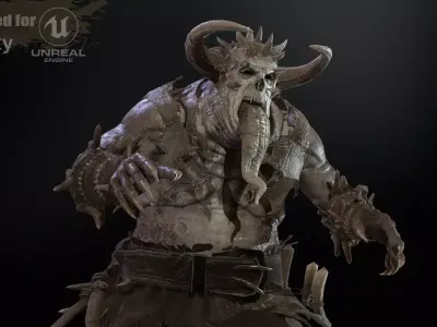 DemonN Low-poly 3D model