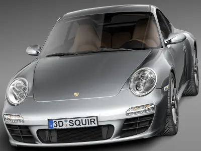 Porsche 911 Carrera 2011 997 coupe 3D model