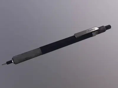 Rotring Pencil Low-poly 3D model