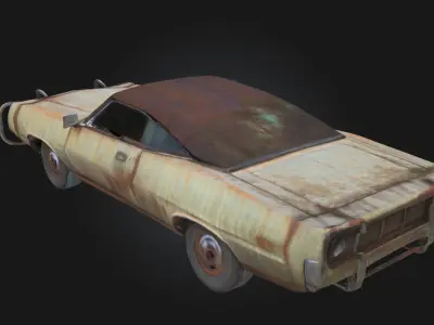 Rusty Cruiser  Vintage Car Model for Urban 3D model