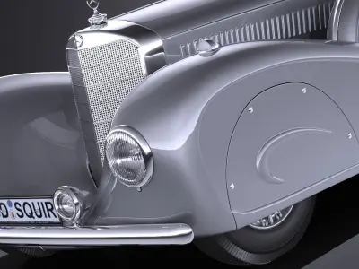 Mercedes-Benz 500K Erdmann Rossi 1936 3D model