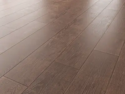  Wood floor Oak Rotec Brushed 3D model