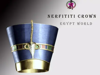 Egypt World - Nefertiti Crown Low-poly 3D model
