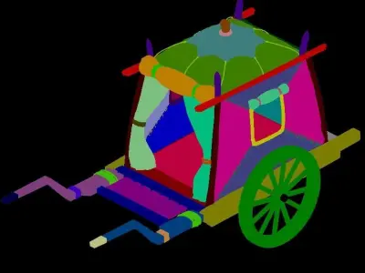 Prairie Traffic - Trolley 01 3D model