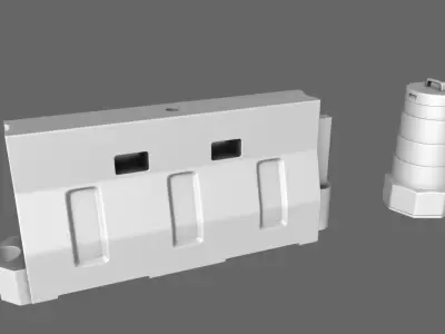 Street Barrier 3D model