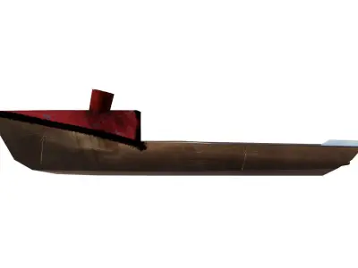 Pop Pop Boat Low-poly 3D model