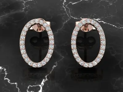 Jewelry Earring 3D print model