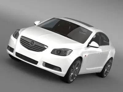 Opel Insignia Hatchback Turbo 2008-13 3D model