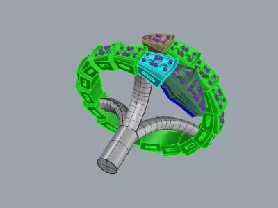 Serpenti ful diamond ring  3D print model