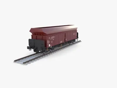 CFR Fals Self Discharger Rail Car v2 3D model