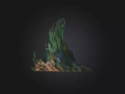 Mountain Peak Majesty Low-poly 3D model