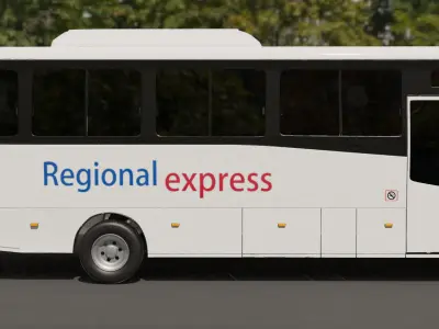 coach bus 3D model