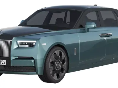 Phantom luxury sedan 3D model