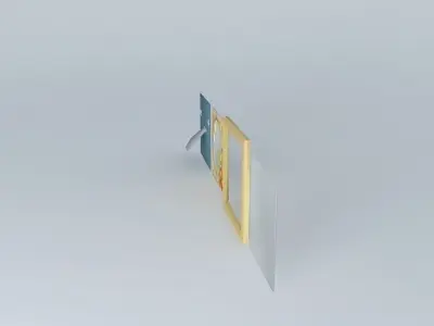 Picture Frame Bespoke Teddy Time for a Baby Boy Free 3D model