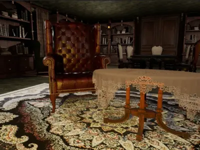 Cozy Library - Unreal Engine Free 3D model