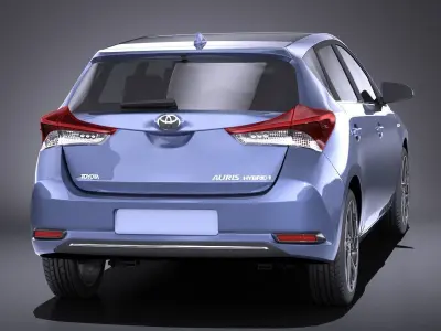 Toyota Auris 2018 VRAY 3D model