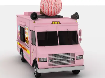 Ice Cream Truck 3 3D model