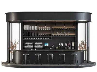 Cafe bar 3D model