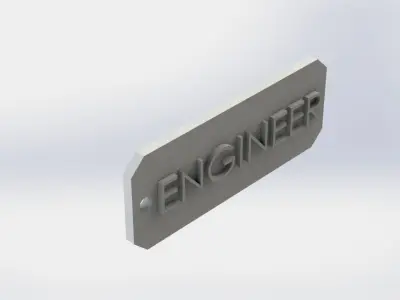 Key Chain Engineer 3D print model