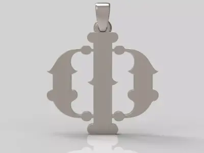 Decorative Letter Ph 3D print model