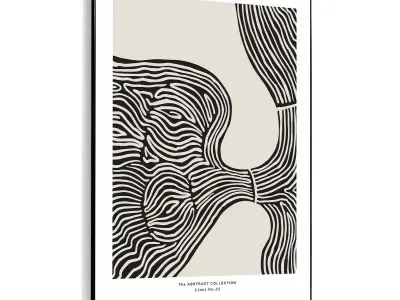 Plaster Two Photo Frame 377 Low-poly 3D model