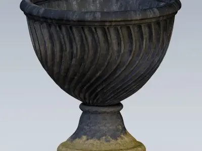 Garden urn planter19 3D model