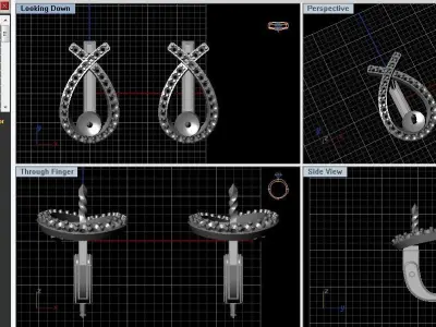 Pearly earrings  3D print model