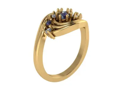 Spiral Ring 4013 3D print model