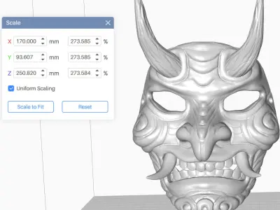 Samurai Oni Mask 3D print model