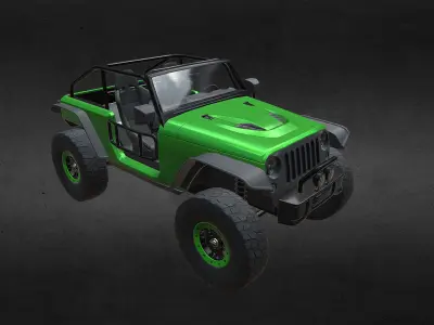 JEEP TRAILCAT Low-poly 3D model