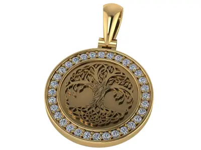 Tree of life pendant  3D print model