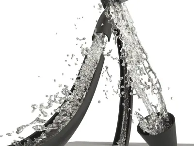 Infinite Water Fountain 3D model