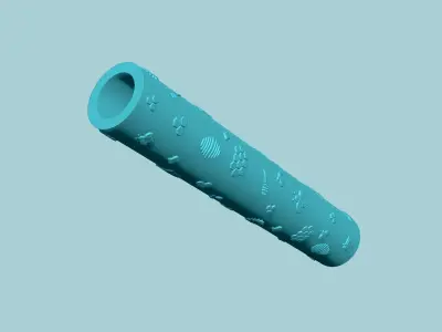 Texture Roll 45 Bee Positive - Fondant Decoration Maker 3D print model