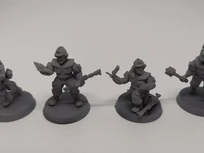 Hive-City Guard Killteam Bits Free 3D print model