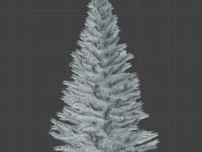 Realistic Christmas Tree with Ornament Set 3D print model