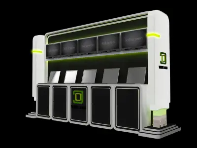  Booth Exhibition Stand a444c 3D model