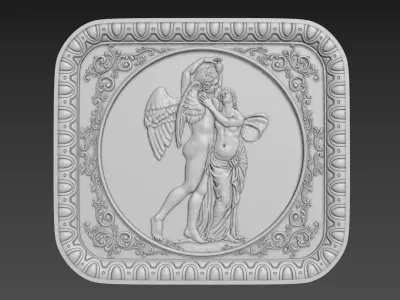 Bas-Relief Angels 3D model