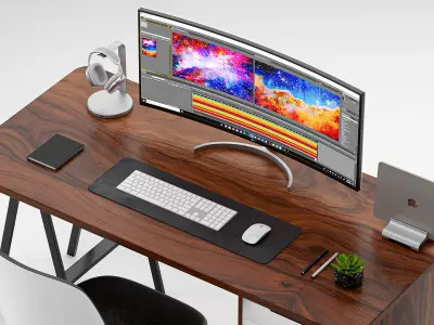 Work Space LG and Apple For Editors 3D model