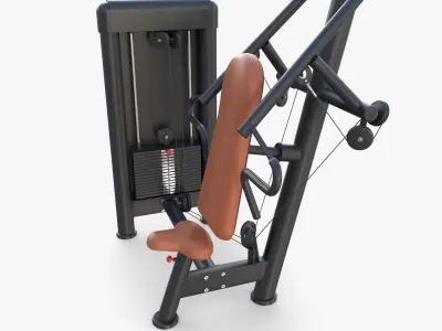 Inclined chest press machine  3D model