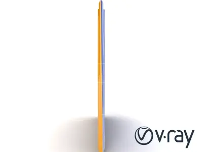 Abstract Art Gold Frame Painting model pack Low-poly 3D model