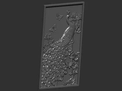 Peacock Decoration 3D print model