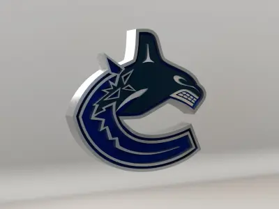 NHL Vancouver Canucks Team Logo 3D model